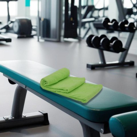 RĘCZNIK SZYBKOSCHNĄCY Z WORKIEM DO PRZECHOWYWANIA SPORTOWY 80X40CM DUNLOP ZIELONY