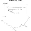 STELAŻ STOJAK DO HAMAKA METALOWY 374x91x111CM