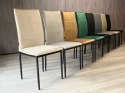 Krzesła tapicerowane Zestaw 4 VALVA DUO VELVET BEIGE
