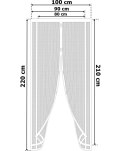 Moskitiera MAGNETYCZNA Drzwiowa do Przycięcia BIAŁA