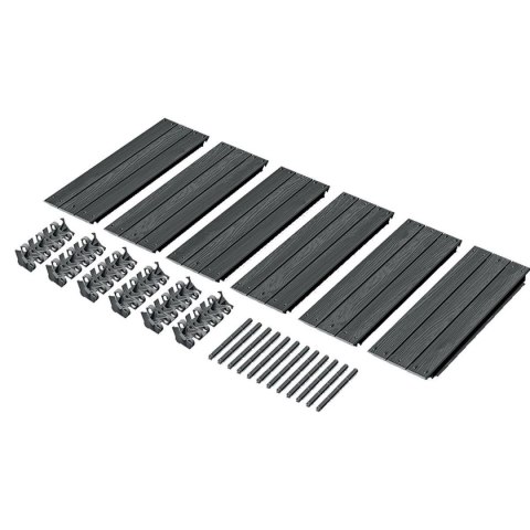 GRZĄDKA RABATKA OGRODOWA OBRZEŻE BASE WOOD ANTRACYT