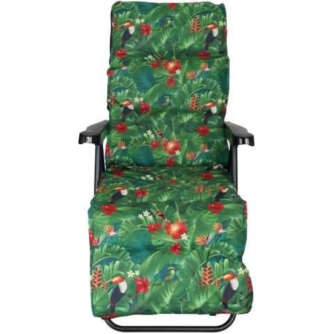 FOTEL OGRODOWY Z PODNÓŻKIEM 57x83x106CM FLOWER