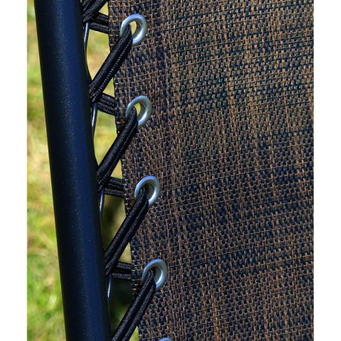 LEŻAK OGRODOWY SKŁADANY WIELOFUNKCYJNY 175X52/65X107CMY BRĄZOWY