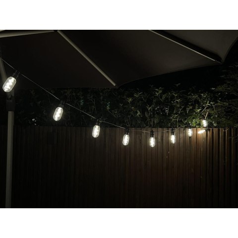 PARTY LIGHT GIRLANDA ZEWNĘTRZNA 12 ŻARÓWEK 12LED SPIRALNYCH 6,3M 230V