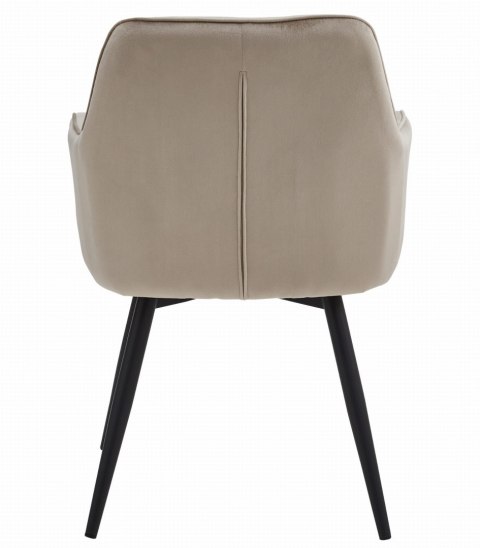 Krzesło JORK360 - ciemny beż aksamit / nogi czarne x 1