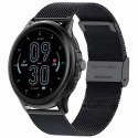 Smartwatch Damski GRAVITY GT12-1 Czarny Pasek Silikonowy + Czarna Bransoleta