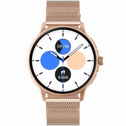 Smartwatch Damski GRAVITY GT12-3 Różowy Pasek Silikonowy + Bransoleta Różowe Złoto