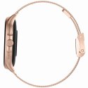 Smartwatch Damski GRAVITY GT12-3 Różowy Pasek Silikonowy + Bransoleta Różowe Złoto