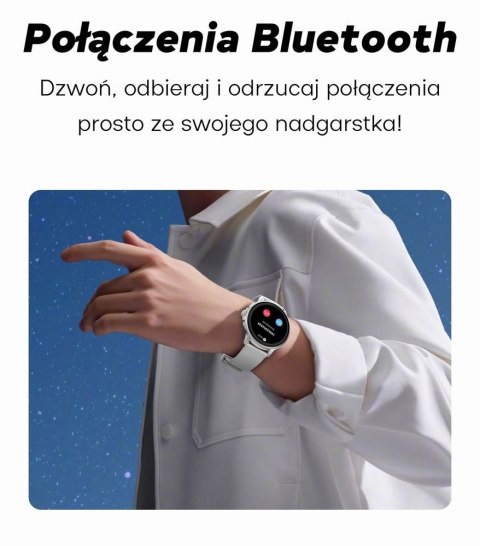Smartwatch Damski GRAVITY GT12-3 Różowy Pasek Silikonowy + Bransoleta Różowe Złoto