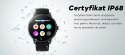 Smartwatch Damski GRAVITY GT12-8 Biały Pasek Silikonowy + Srebrna Bransoleta