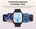 Smartwatch Damski GRAVITY GT15-10 Biały Pasek Silikonowy + Złota Bransoleta