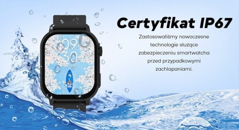 Smartwatch Damski GRAVITY GT15-10 Biały Pasek Silikonowy + Złota Bransoleta