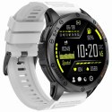 Smartwatch Męski GRAVITY GPS GT24-2 Czarny Pasek Silikonowy + Biały Pasek Silikonowy