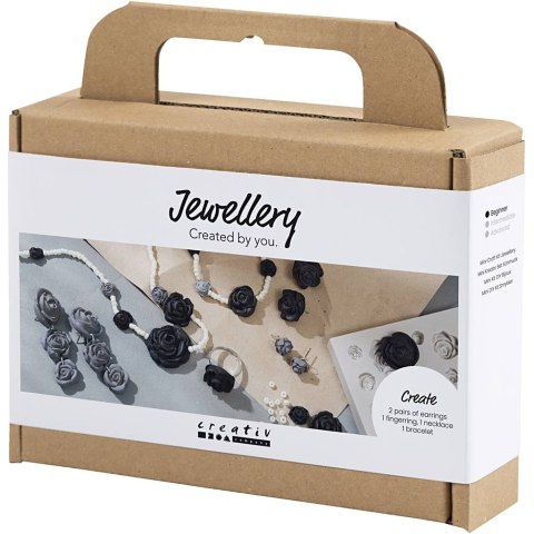 Zestaw do biżuterii Róże z glinki