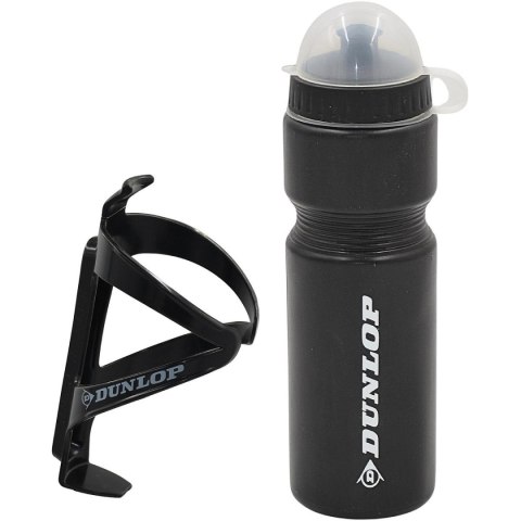 BIDON ROWEROWY DUNLOP 750ML Z KOSZYKIEM CZARNY