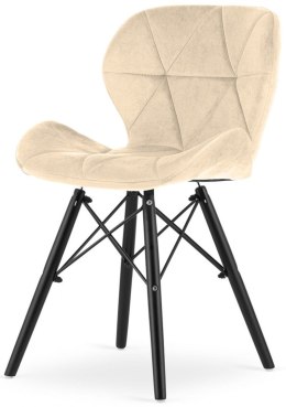 Krzesło tapicerowane VASTO CREAM VELVET SMOKE