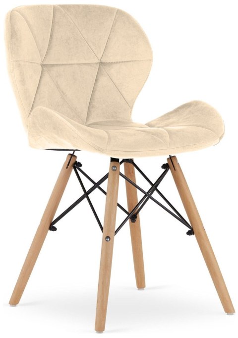 Krzesło tapicerowane VASTO CREAM VELVET