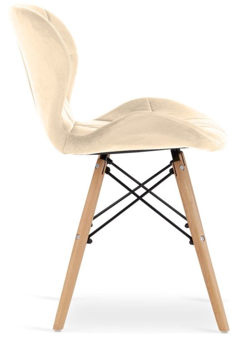 Krzesło tapicerowane VASTO CREAM VELVET