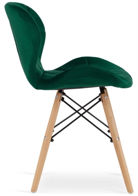 Krzesło tapicerowane VASTO GREEN FOREST VELVET