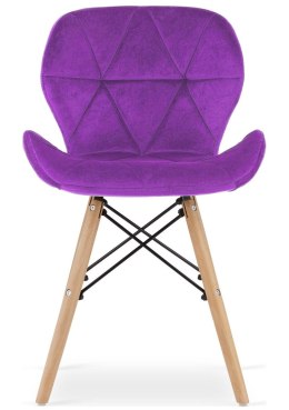 Krzesło tapicerowane VASTO PURPLE VELVET