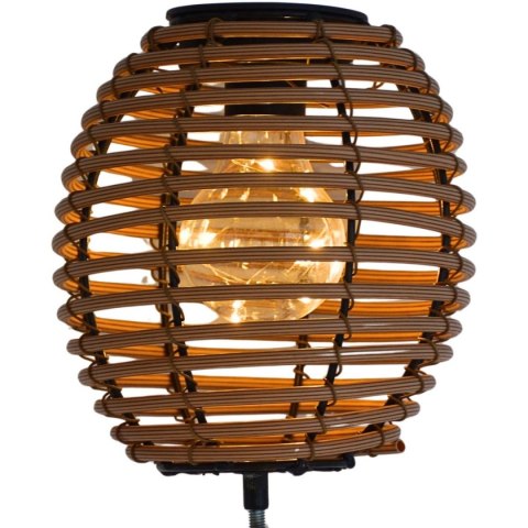 LAMPA SOLARNA KULA RATTAN NATURALNY PROGARDEN