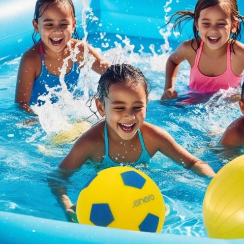 PIŁKA PIANKOWA SOFT ENERO 20CM ŻÓŁTO NIEBIESKA