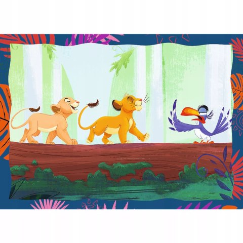 Puzzle 4w1Król Lew Disney Odważny król lew 4+ Trefl 34653