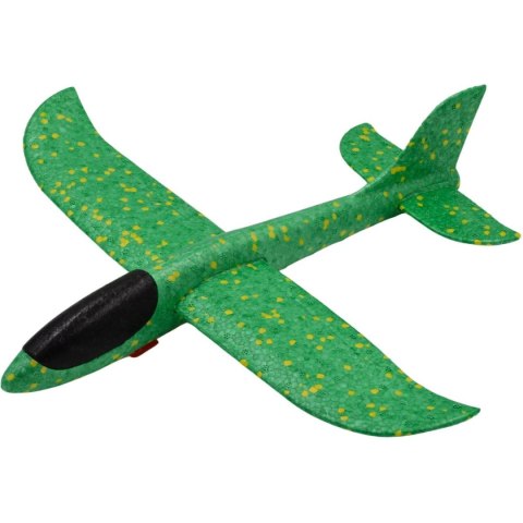 SAMOLOT STYROPIANOWY Z WYRZUTNIĄ 43CM ZIELONY