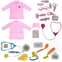 Strój pielęgniarki z akcesoriami plus zestaw lekarza okulista 218+1014