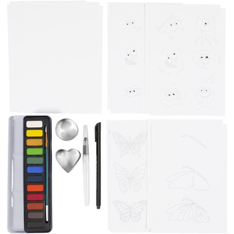 Zestaw do Akwareli Potwory i Motyle