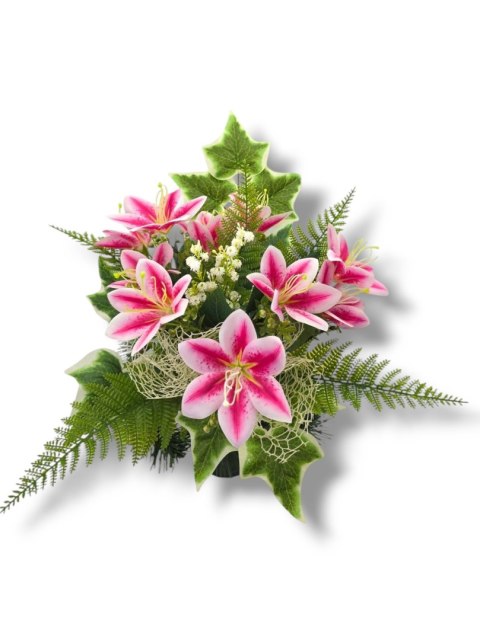 BUKIET WKŁAD DO WAZONU FLAKONU NA CMENTARZ STROIK KWIATY