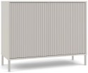 Komoda KAMARO 2D SLIM KASZMIR Lamele Front Ryflowany