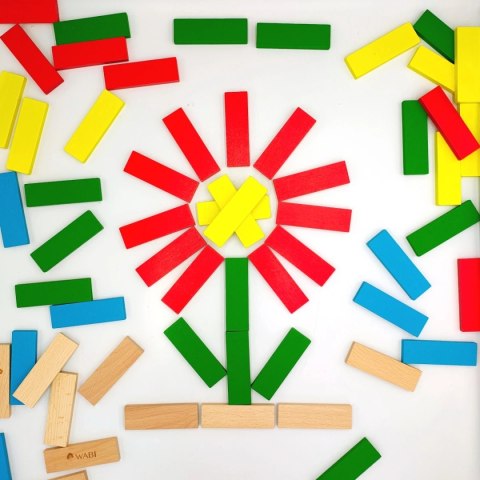 Klocki drewniane WABI Planks 8cm - 100 szt