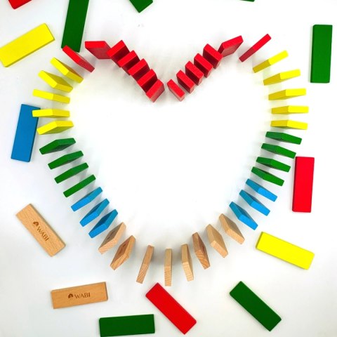 Klocki drewniane WABI Planks 8cm - 100 szt