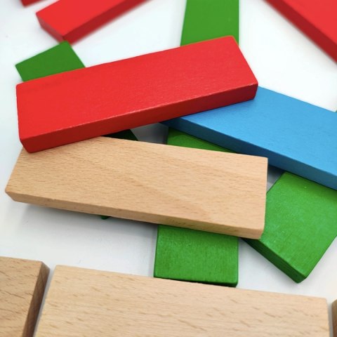 Klocki drewniane WABI Planks Edu [8+12 cm] - 200 szt.