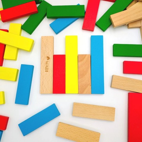 Klocki drewniane WABI Planks Edu Box [8+12 cm] - 200 szt.