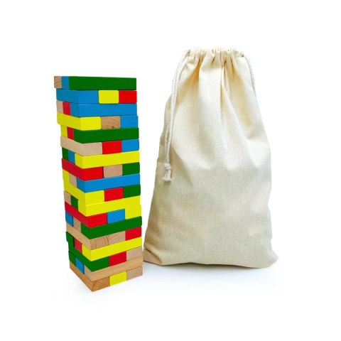 Klocki drewniane wieża WABI Tower - 54 el.