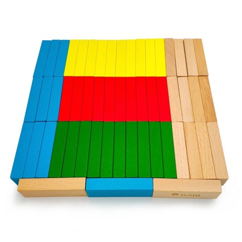 Klocki drewniane wieża WABI Tower - 54 el.