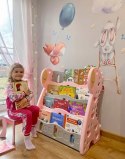 Regał na książki półka szafka organizer pokój dziecięcy żyrafka różowy Z33R