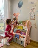 Regał na książki półka szafka organizer pokój dziecięcy żyrafka różowy Z33R