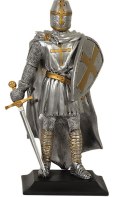 Rycerz - Krzyżowiec - duża figurka z poliresinu - MC-36049