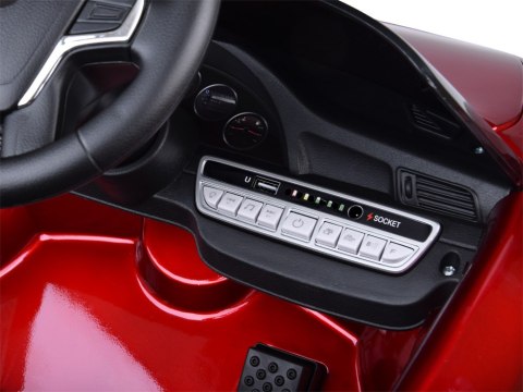 Autko elektryczne na akumulator czerwone Porsche RUF CTR3 + pilot PA0327