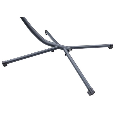 HUŚTAWKA FOTEL BUJANY Z PARASOLEM LIZBONA CIEMNO SZARA