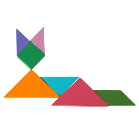 Tangram książeczka magnetyczna układanka montessori klocki gra logiczna 3D