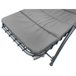 LEŻAK FOTEL Z PARASOLEM BERGAMO 200x125x180CM SZARY