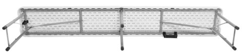 Ławka cateringowa składana 180 cm biała