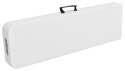 Ławka cateringowa składana 180 cm biała