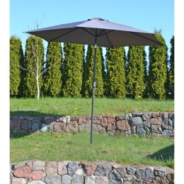 PARASOL OGRODOWY 300CM SKŁADANY SZARY
