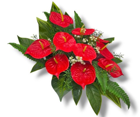 DUŻY STROIK NA CMENTARZ GRÓB XXL KWIATY NA GRÓB MISA Z OBCIĄŻENIEM