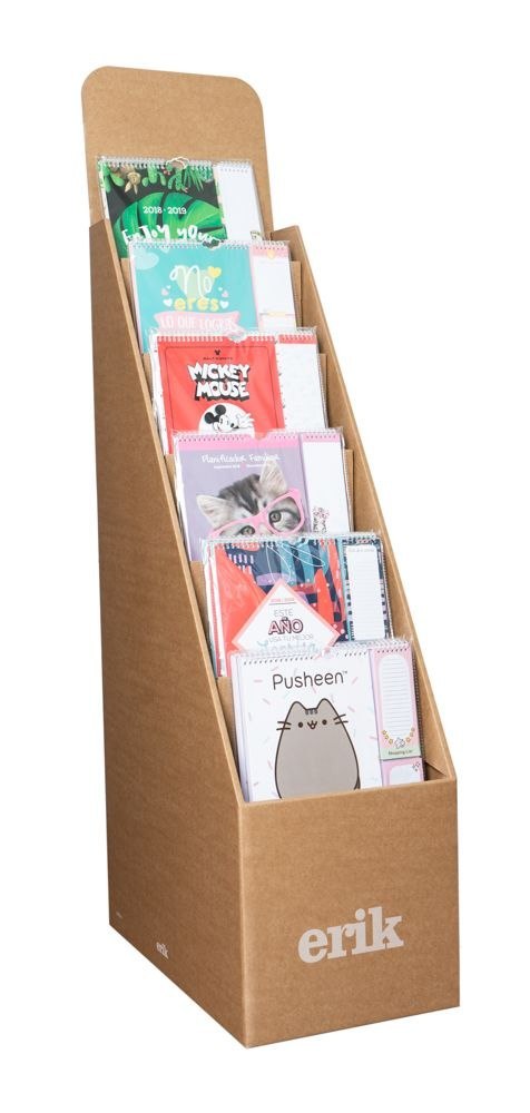 Ekspozytor kartonowy na planery 6 półek